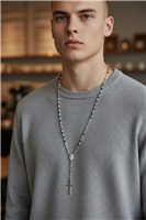 Roma - Via Tiburtina 529 - Collana Domar Rosario acciaio in Acciaio ROSARIO 001 - ROSARIO 001